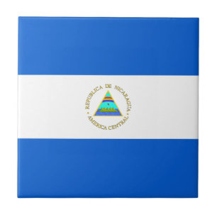 Cerâmica Azulejo da bandeira de Nicarágua