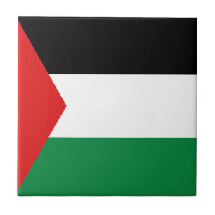 Cerâmica Azulejo da bandeira de Palestina