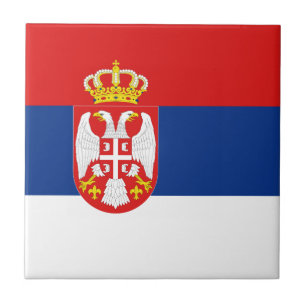 Cerâmica Azulejo da bandeira de Serbia