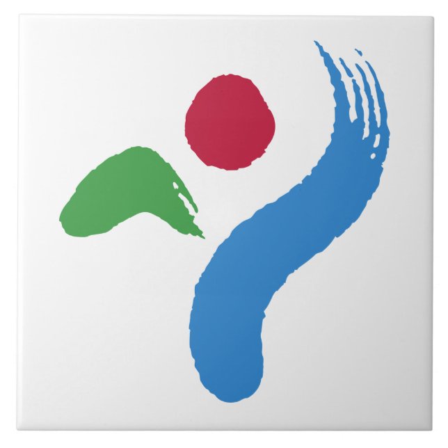 Cerâmica Azulejo da Bandeira de Seul (Frente)