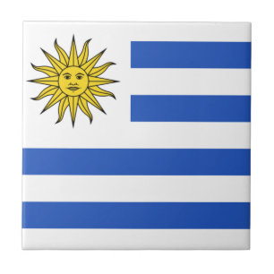 Cerâmica Azulejo da bandeira de Uruguai