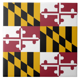 Cerâmica Azulejo da bandeira do estado de Maryland