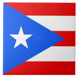 Cerâmica Azulejo da bandeira do estado de Puerto Rico