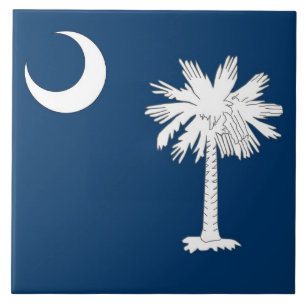 Cerâmica Azulejo da bandeira do estado de South Carolina