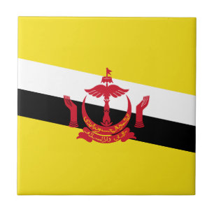 Cerâmica Azulejo da Bandeira Patriótica de Brunei