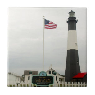 Cerâmica Azulejo da Estação de Farol de Tybee Island