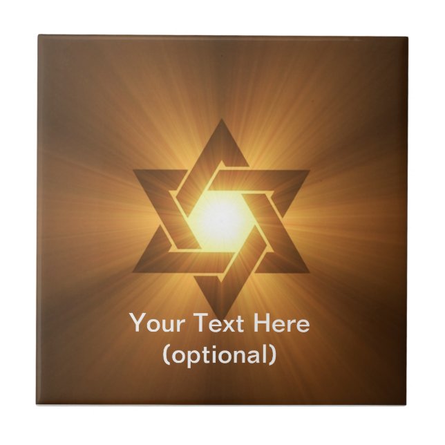 Cerâmica Azulejo da estrela de David (Frente)
