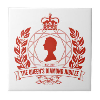 Cerâmica Azulejo da lembrança do jubileu de diamante