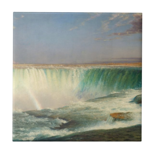 Cerâmica Azulejo da pintura de Niagara Falls (Frente)