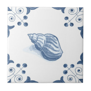 Cerâmica Azulejo da pústula de Delft com cantos do rolo