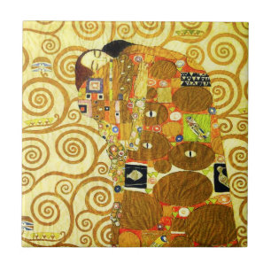 Cerâmica Azulejo da realização de Gustavo Klimt