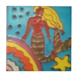 Cerâmica Azulejo da sereia da ilha de Catalina por