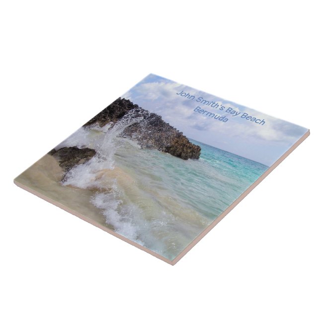 Cerâmica Azulejo das Bermudas da Baía de praia de John Smit (Lateral)
