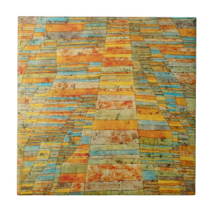 Cerâmica Azulejo das estradas e dos Byways de Paul Klee
