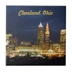 Cerâmica Azulejo das luzes das noites de Cleveland, Ohio