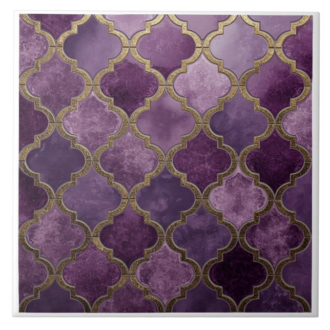 Cerâmica Azulejo de Acabamento Decorativo Marroquino para C (Frente)