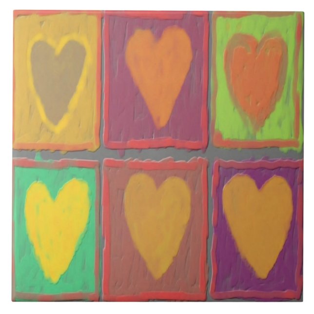 Cerâmica Azulejo de amor (Frente)