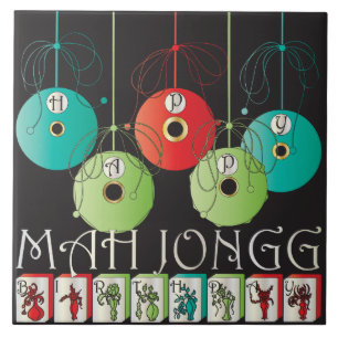 Cerâmica Azulejo de aniversário de Mah Jongg Bettors