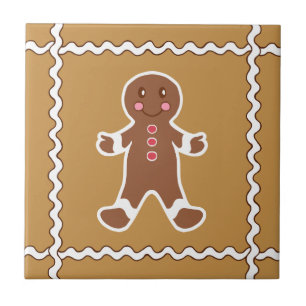 Cerâmica Azulejo de Apoio de Homem de Pão de Mel
