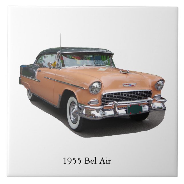 Cerâmica azulejo de ar marrom 1955 (Frente)