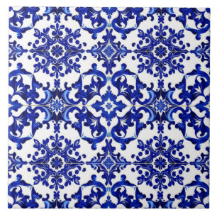 Cerâmica azulejo de arabesco português