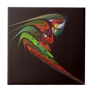 Cerâmica Azulejo de Arte Abstrato Chameleon