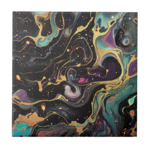 Cerâmica Azulejo de Arte abstrato Iridescente