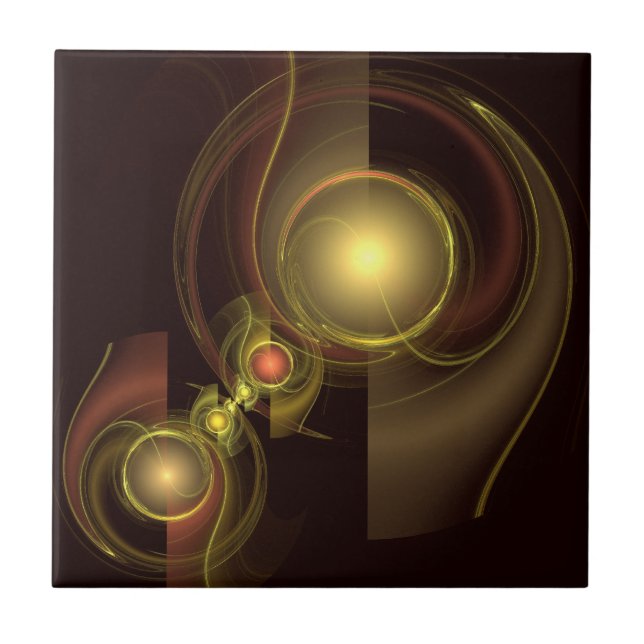 Cerâmica Azulejo de arte de Abstrato de conexão íntima (Frente)