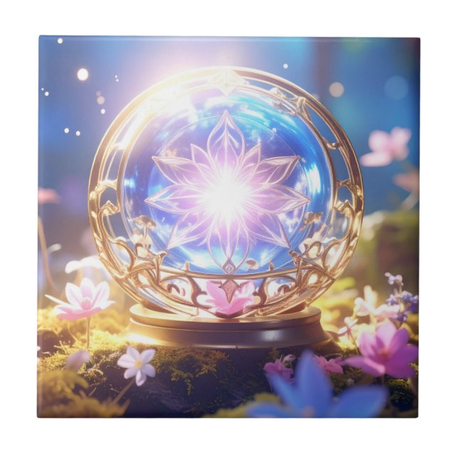 Cerâmica Azulejo de Arte Magic Crystal Orb (Frente)