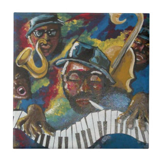 Cerâmica Azulejo de Arte Popular Afro-Americana Jazz Blues