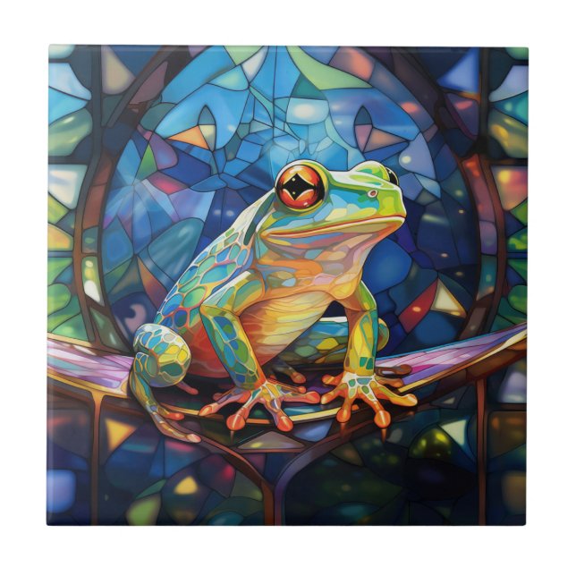 Cerâmica Azulejo de arte sapo (Frente)