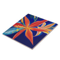 Azulejo de arte tropical e havaiana