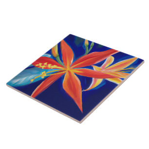 Cerâmica Azulejo de arte tropical e havaiana