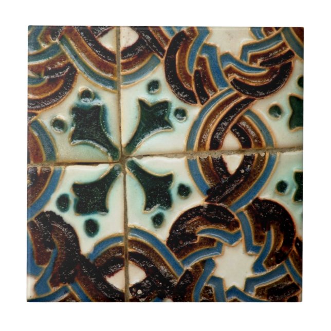 Cerâmica Azulejo de Azulejo do Moorish (Frente)