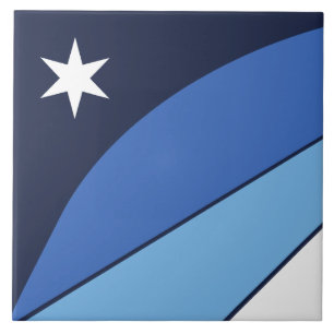 Cerâmica Azulejo de Bandeira da Cidade de Columbia
