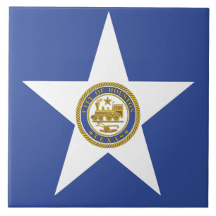 Cerâmica Azulejo de Bandeira de Houston City