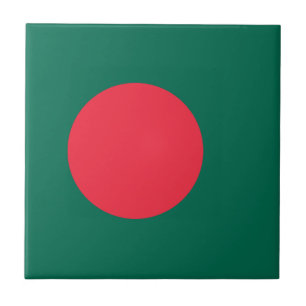 Cerâmica Azulejo de Bandeira do Bangladesh Patriótico