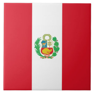 Cerâmica Azulejo de Bandeira do Peru
