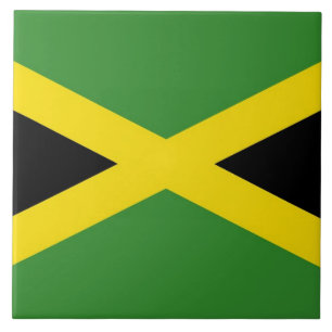 Cerâmica Azulejo de Bandeira jamaicano