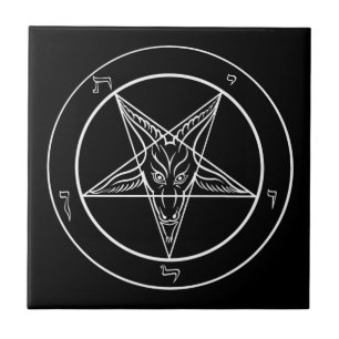 Cerâmica Azulejo de Baphomet