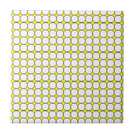 Cerâmica Azulejo de barramento amarelo cerâmico, pequeno (4
