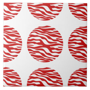 Cerâmica Azulejo de Bolinhas de Impressão Zebra