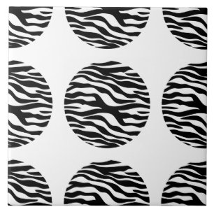 Cerâmica Azulejo de Bolinhas de Impressão Zebra