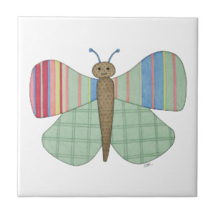 Cerâmica Azulejo de borboleta da int