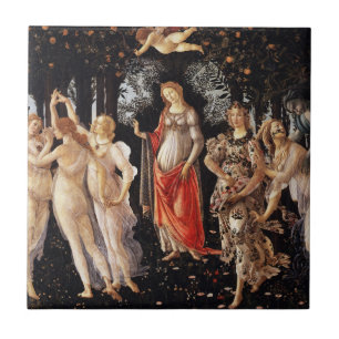 Cerâmica Azulejo de Botticelli Primavera