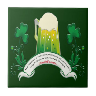 Cerâmica Azulejo de brinde irlandês