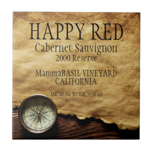 Cerâmica Azulejo de cabernet - de sauvignon!