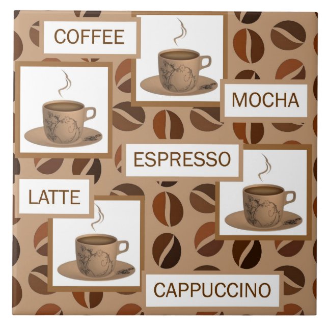 Cerâmica Azulejo de café (Frente)