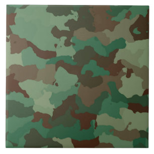 Cerâmica azulejo de camuflagem militar