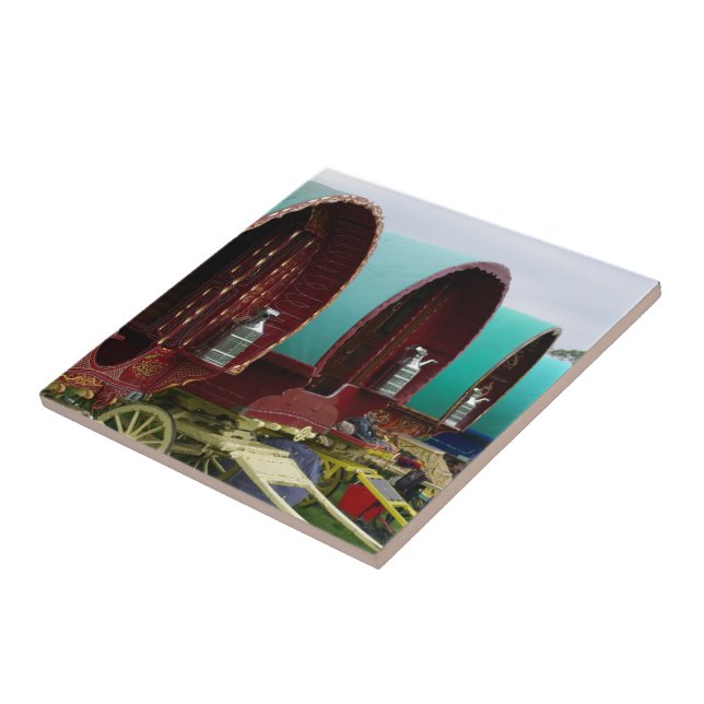 Cerâmica Azulejo de caravanas romanas (Lateral)